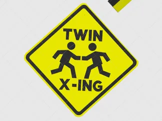 Twin X-ing Sign