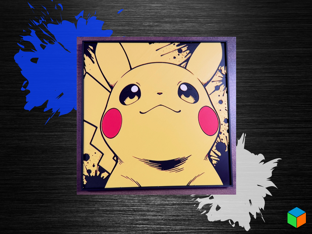 Pikachu HueForge Print | Pokémon Filament Painting