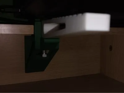 Laptop stand for desk edge V2