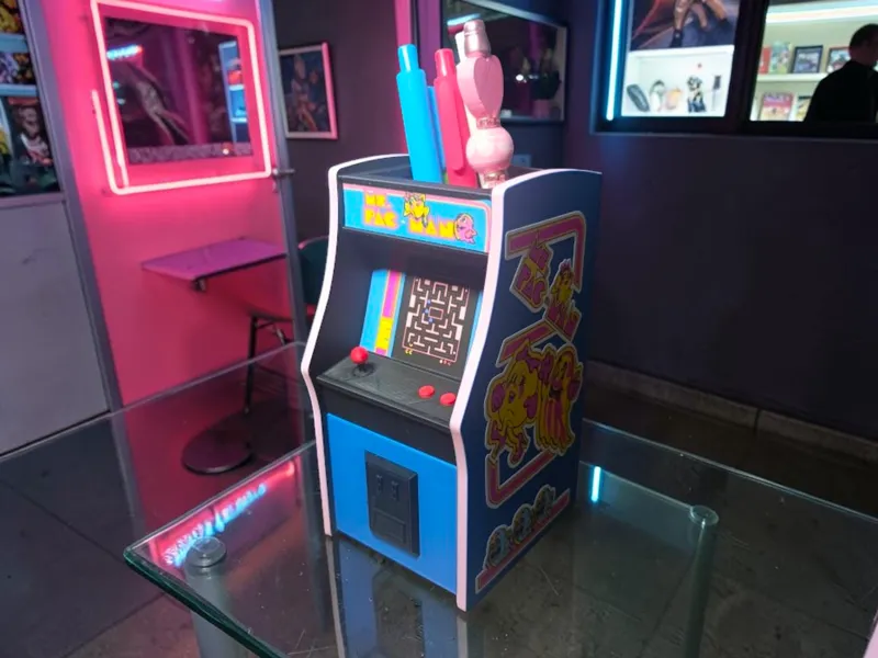 Ms Pacman Themed Desk Pen Holder