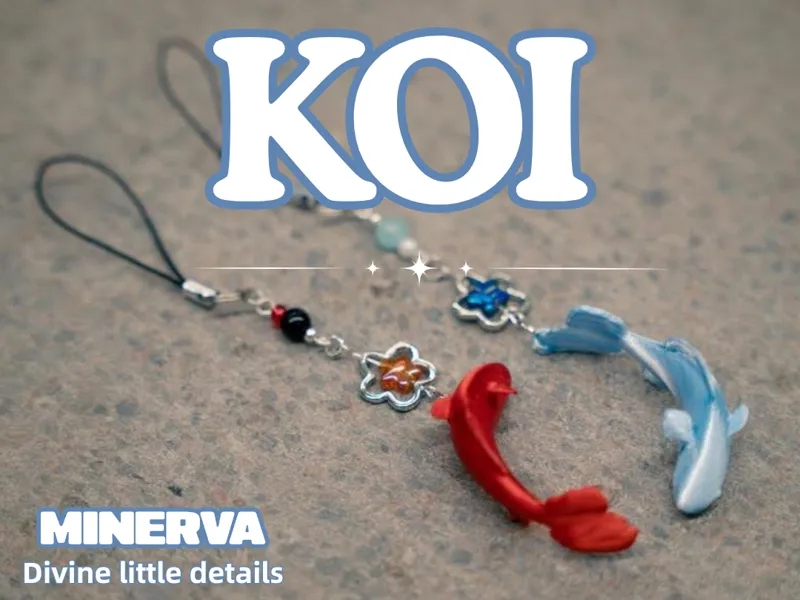 Yin & Yang Koi Fish Charms – Matching Pair Set 