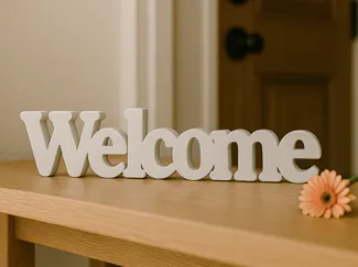 Home Decor Welcome Sign