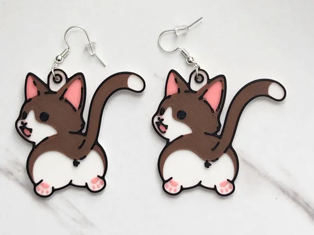 Cat Booty Earrings