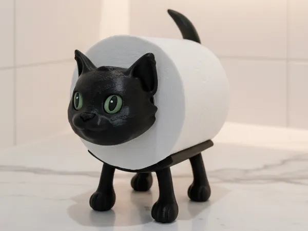 Funny Cat Toilet Paper Suport Holder - No AMS