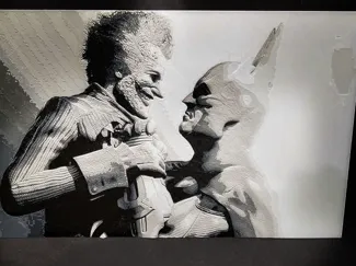 Batman Holding Joker Hueforge