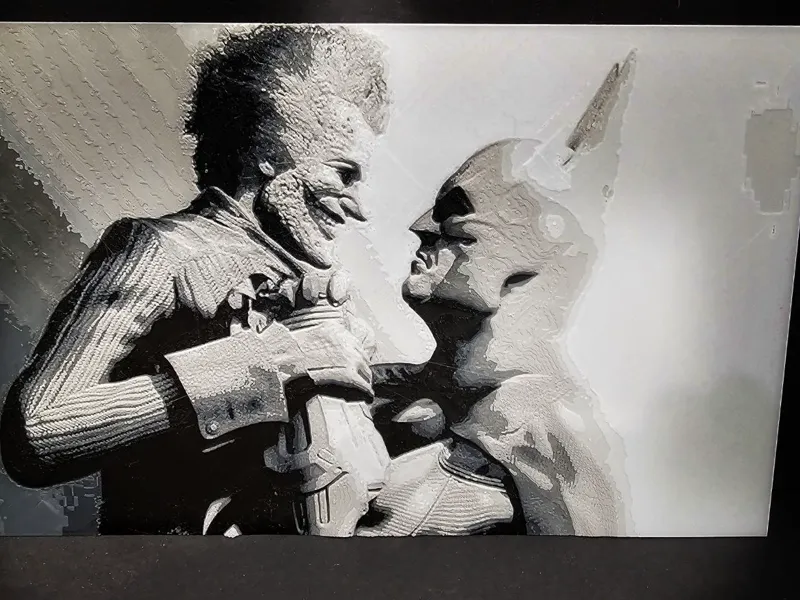 Batman Holding Joker Hueforge