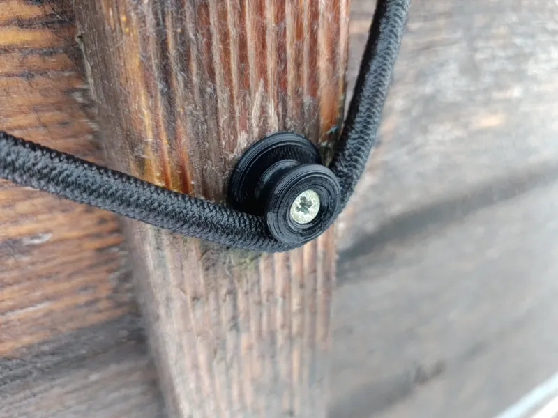 Rundknopf / Planenhaken für Abspannseil Expander