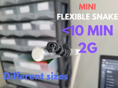 Mini Articulated Fidget Snake Keychain FAST PRINT