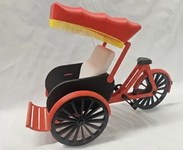Modelo para impresión 3D: Vietnamese Cyclo - Custom Canopy — vista de referencia 3