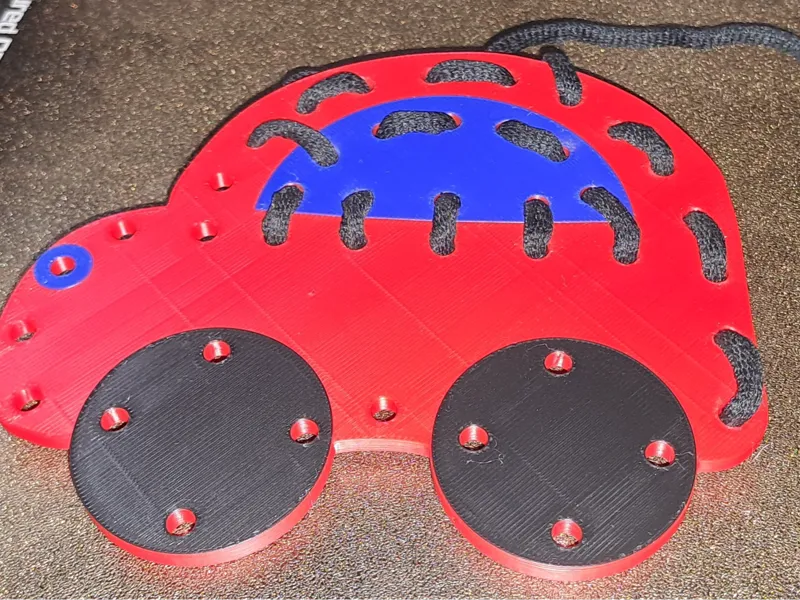 Montessori - Threading car 