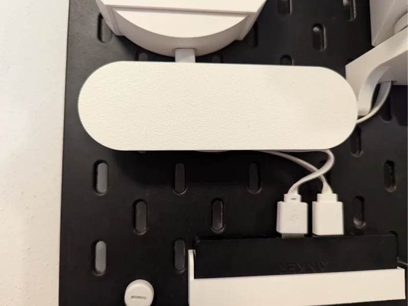 Ikea Skadis Cable Management