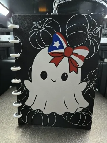 Modelo para impresión 3D: A5 Booricua notebook — vista de referencia 3