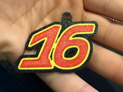 Keychain Leclerc 16 Ferrari