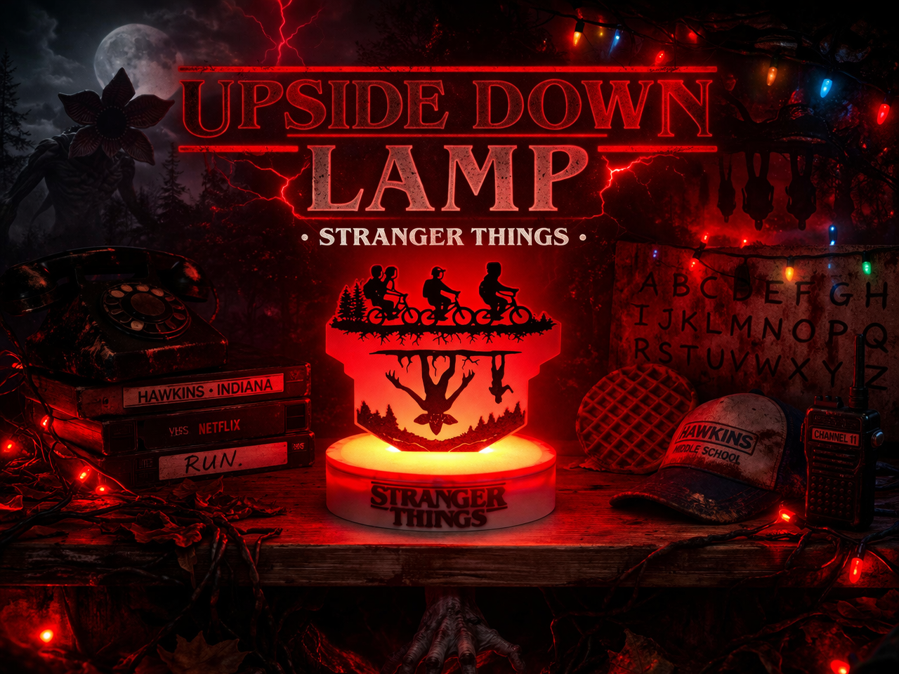 Stranger Things Lamp - The Upside Down 