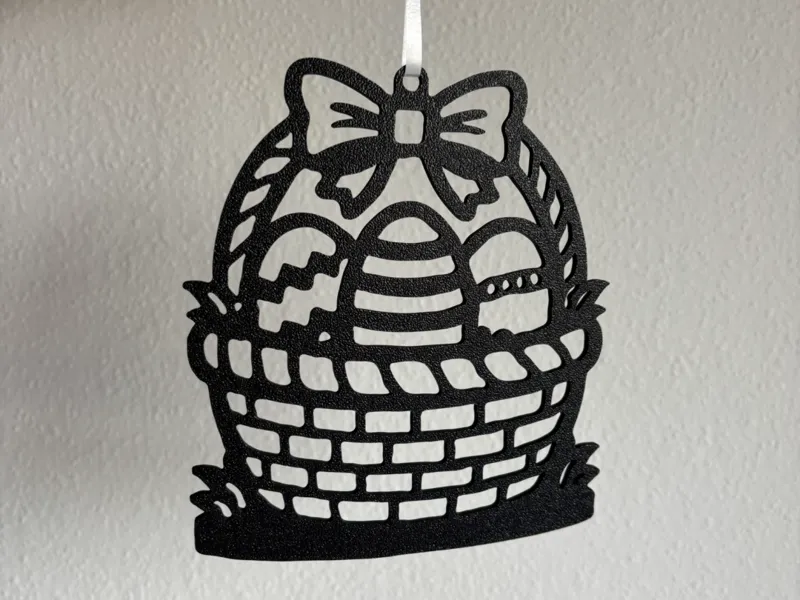 Osterkorb zum aufhängen Wandbild Ostern