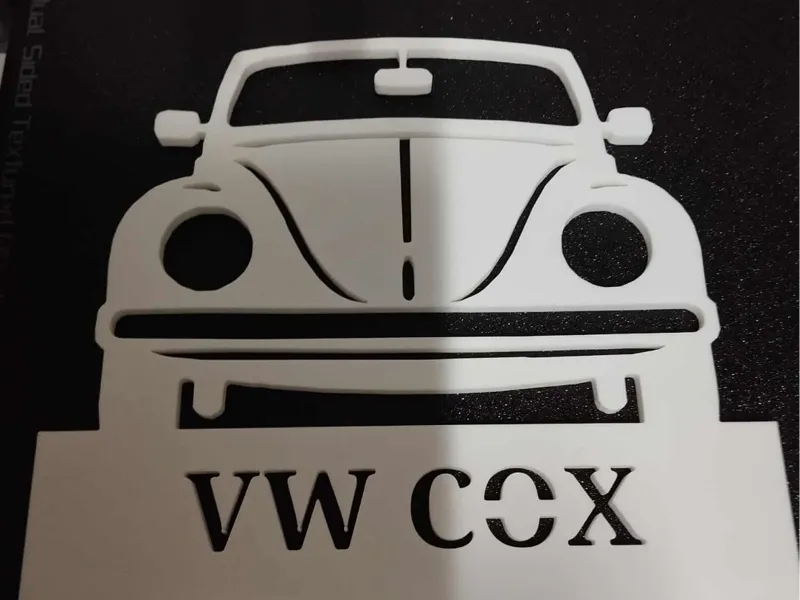 VW Cox avec texte