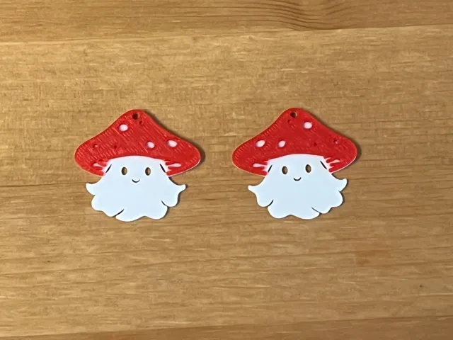 mushroom earrings