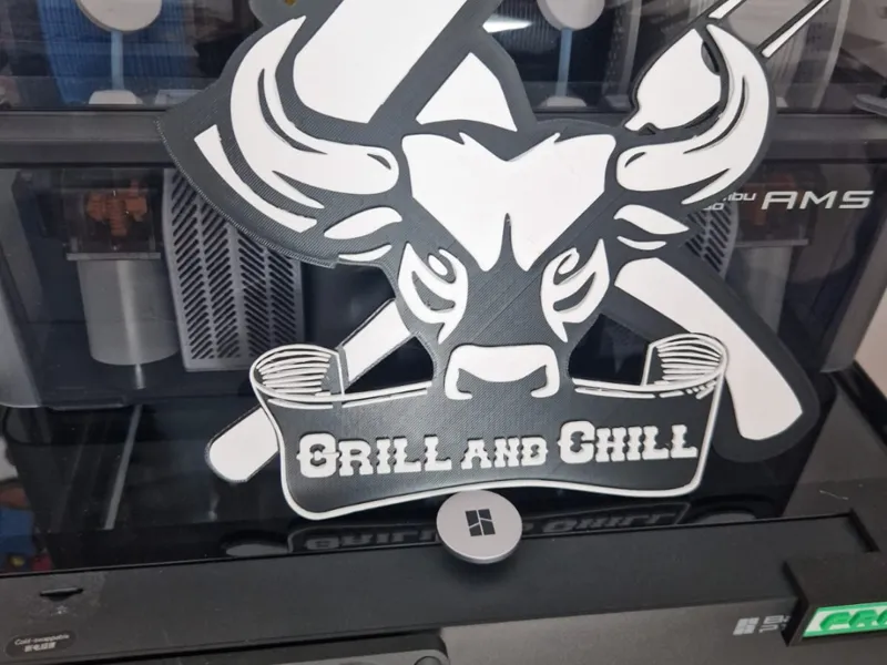 Grillschild 