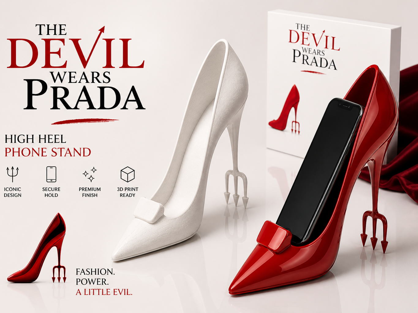 The Devil Heel - Fashion Inspired Phone Stand