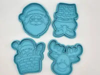Emporte-pièces Père Noël et renne (pâte à modeler) — photo 1
