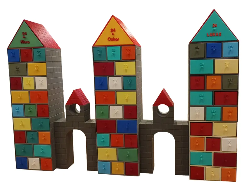 Adventskalender-Turm (modular, erweiterbar)