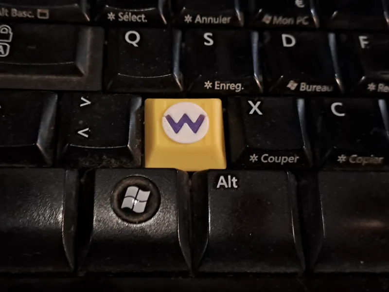 Touche WARIO Clavier Ms Wireless Desktop3000v2