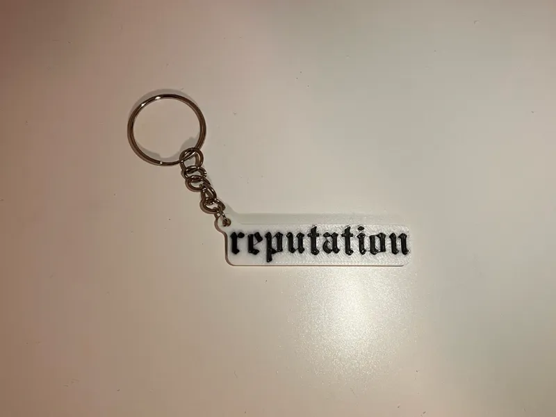 Taylor Swift Reputation keychain