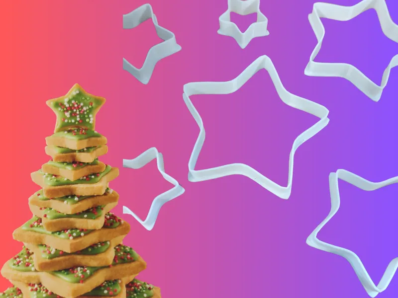 christmas tree cookie Decoration for kids biscuits