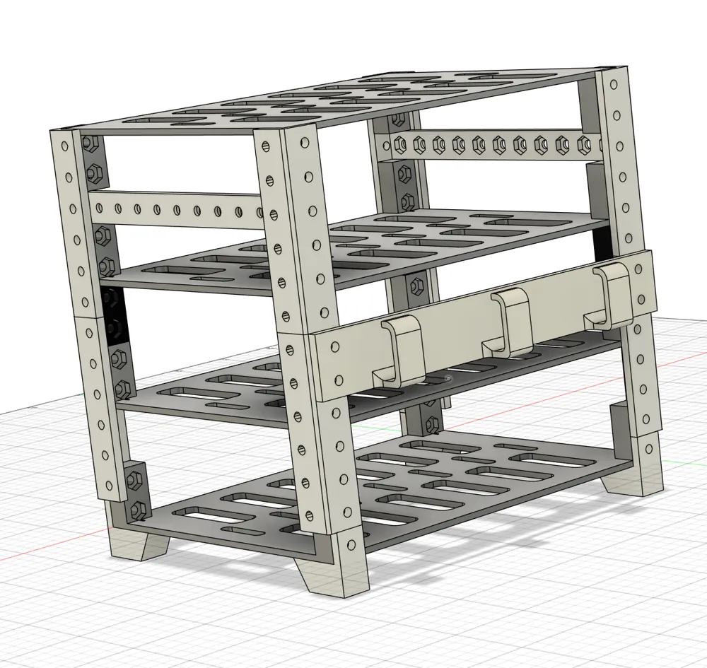DIY modular mini rack - Free 3D Print Model - MakerWorld
