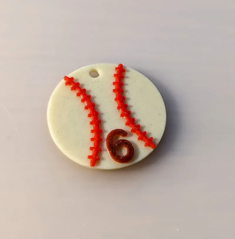 Baseball Keychain 
