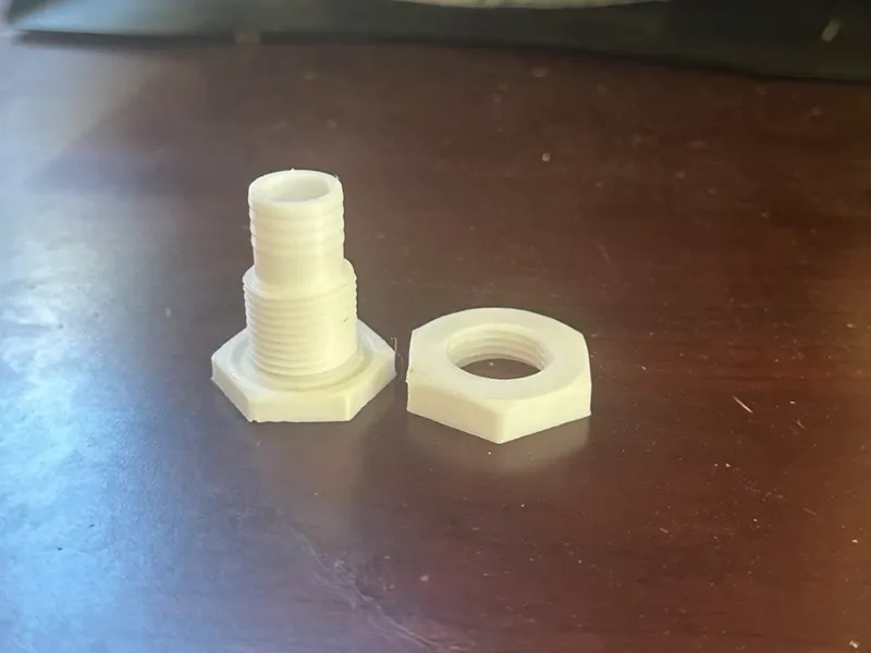 Bulkhead Hose Fitting for 1 1/2 inch tubing 