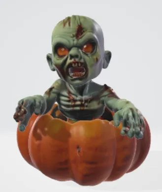Baby Zombie Pumpkin
