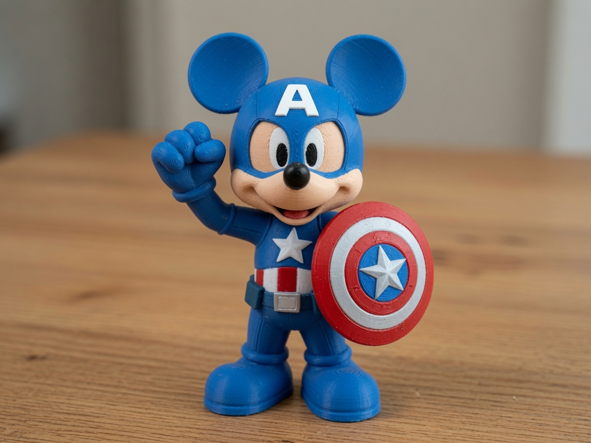 Mickey Mouse Captain America Figure