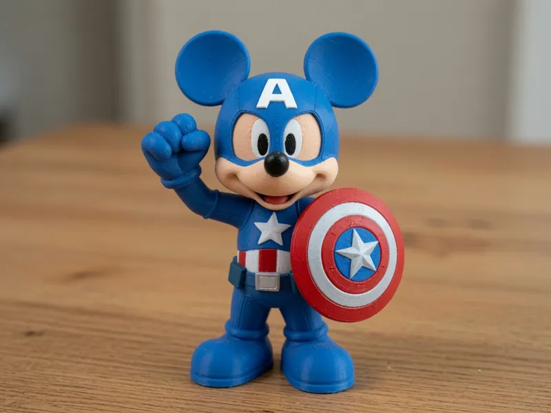 Mickey Mouse Captain America Figure