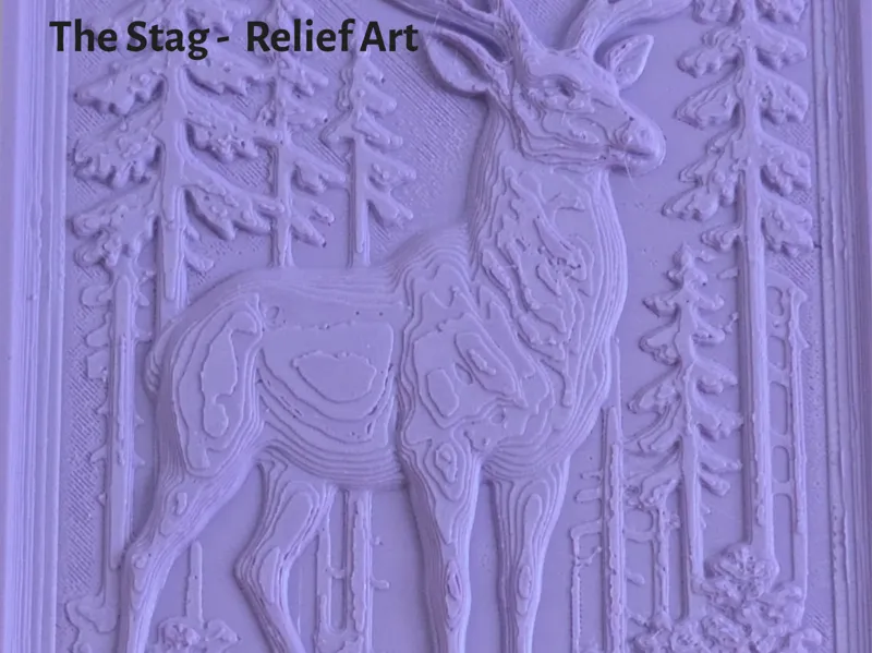 The Stag Relief Art