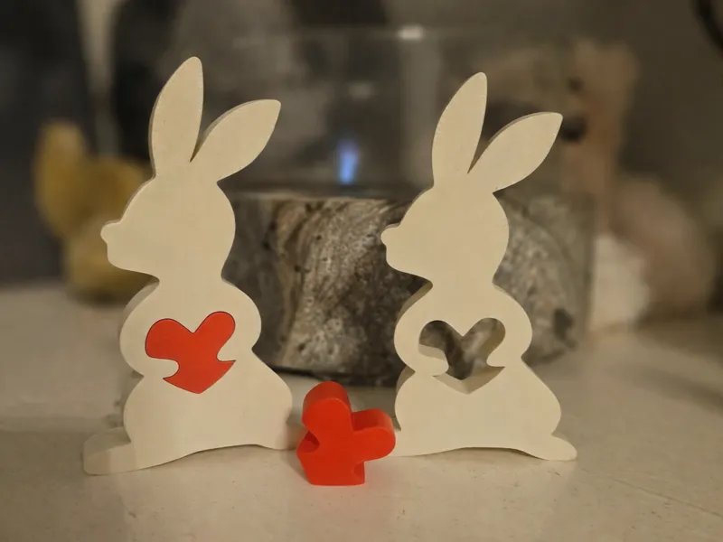 Cute Bunny with Removable Heart