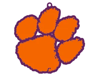Clemson Tigers Paw Keychain