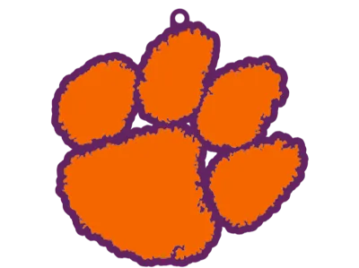 Clemson Tigers Paw Keychain