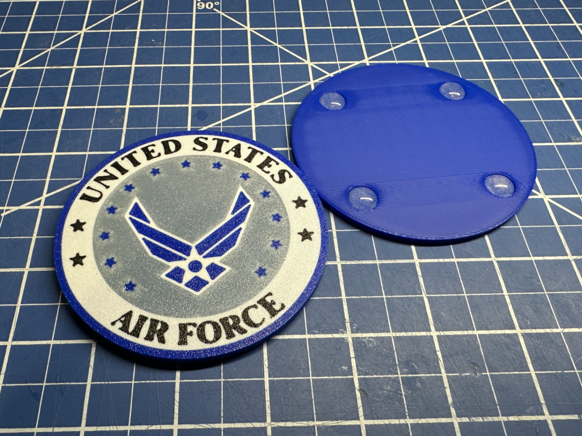 USAF Coaster + 3 Caddy Size Options