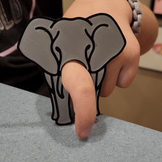 Elephant Trunk Finger Puppet