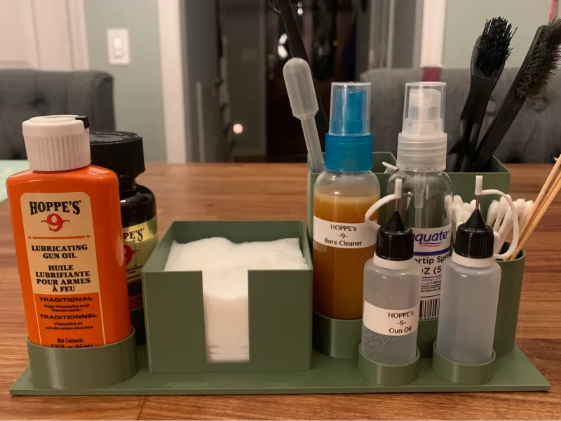 Firearm cleaning caddy_station