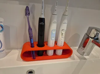 Tripple Electric Toothbrush Holder