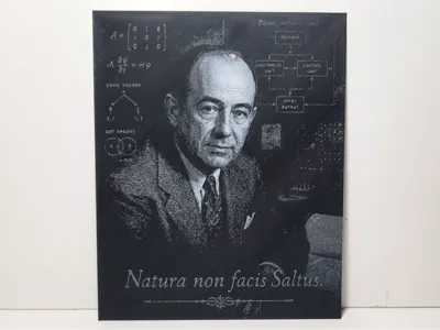 John von Neumann Portrait Hueforge - V1