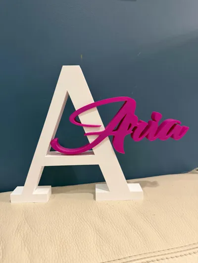Miniatura 14 do modelo 3D 3D Letter – Personalized Name & Initial