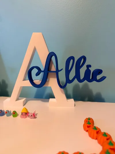 Miniatura 31 do modelo 3D 3D Letter – Personalized Name & Initial