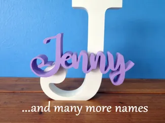 3D Letter – Personalized Name & Initial