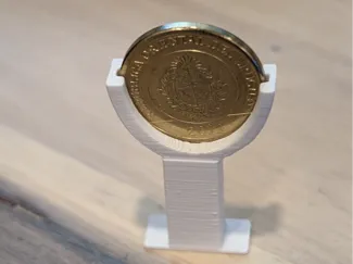 20mm Coin stand - Uruguayan 1 Peso