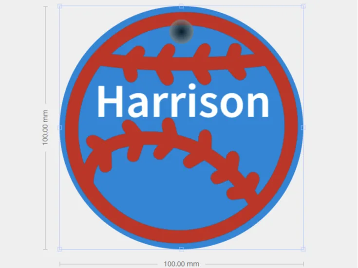 Harrison Baseball Tag