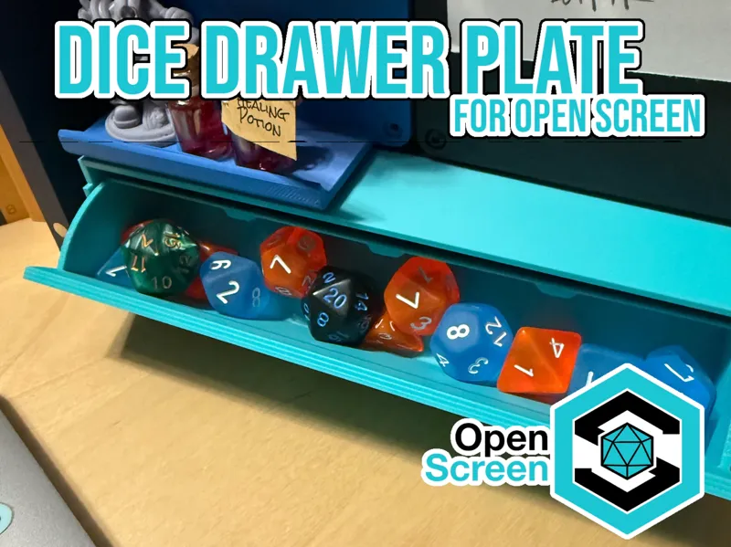 Dice Drawer for Open Screen