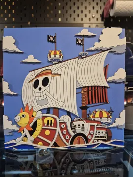 Cuadro decorativo en 3D: Thousand Sunny - One Piece Hueforge — vista de referencia 3
